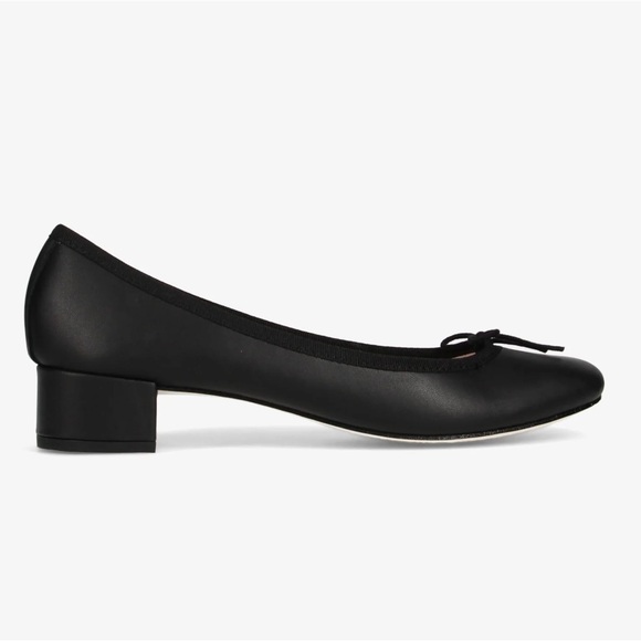 Repetto Shoes - Repetto Camille ballet pumps heel in black leather nappa size 40.5 (9.5)